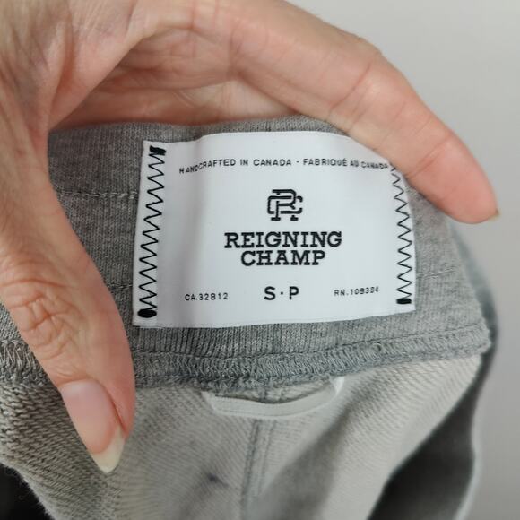 Reigning Champ Sweatpants Mens Small Gray Heather Lightweight Joggers Gym Lounge - Picture 5 of 7